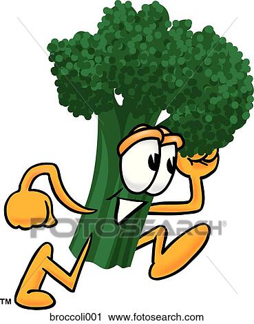 Broccoli Running View Large Illustration Clip Art - Broccoli Running. Fotosearch
