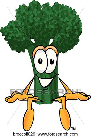 Broccoli Sitting View Large Illustration Stock Illustration - Broccoli Sitting. Fotosearch