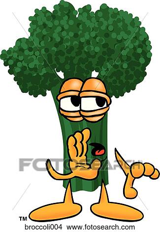 Broccoli Telling Secret View Large Illustration Stock Illustration - Broccoli Telling Secret. Fotosearch