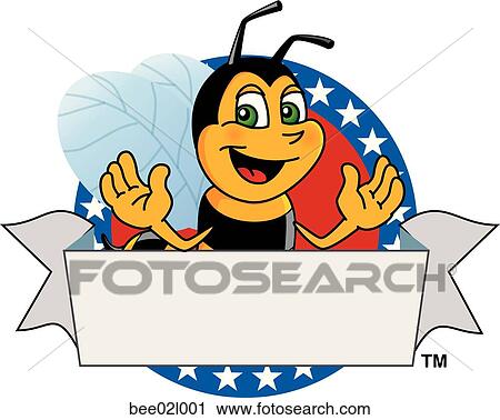 Bumble Bee 2 01 Logo Design Graphic View Large Illustration Clip Art - Bumble Bee 2 01 Logo Design Graphic. Fotosearch