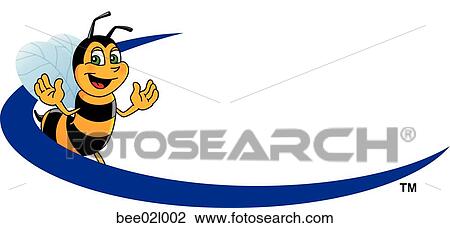 Drawing - Bumble Bee 2 02 Logo Design Graphic. Fotosearch