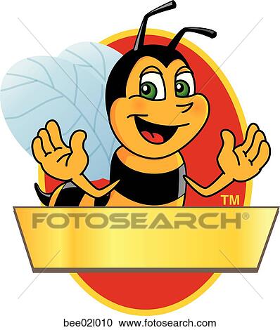 Bumble Bee 2 10 Logo Design Graphic View Large Illustration Clipart - Bumble Bee 2 10 Logo Design Graphic. Fotosearch