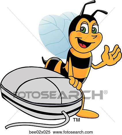 Bumble Bee 2 And Mouse View Large Illustration Stock Illustration - Bumble Bee 2 And Mouse. Fotosearch