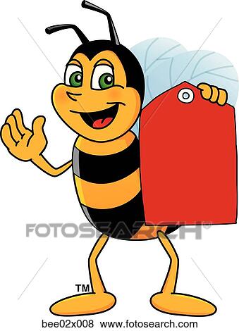Stock Illustration - Bumble Bee 2 With Price Tag. Fotosearch