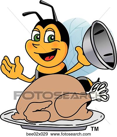 Bumble Bee 2 With Thanksgiving Turkey View Large Illustration Stock Illustration - Bumble Bee 2 With Thanksgiving Turkey. Fotosearch