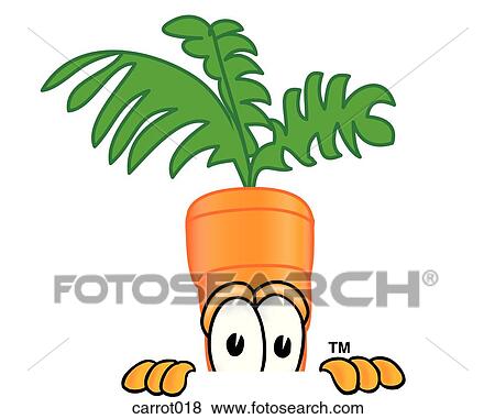 Carrot Peeking Over View Large Illustration Stock Illustration - Carrot Peeking Over. Fotosearch