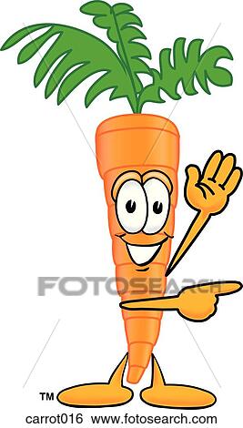 Stock Illustration - Carrot Pointing To Side. Fotosearch