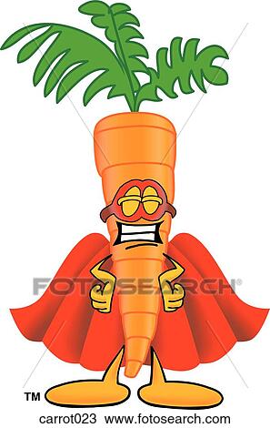 Drawing - Carrot Super Hero. Fotosearch