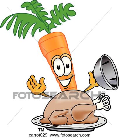 Carrot With Thanksgiving Turkey View Large Illustration Stock Illustration - Carrot With Thanksgiving Turkey. Fotosearch