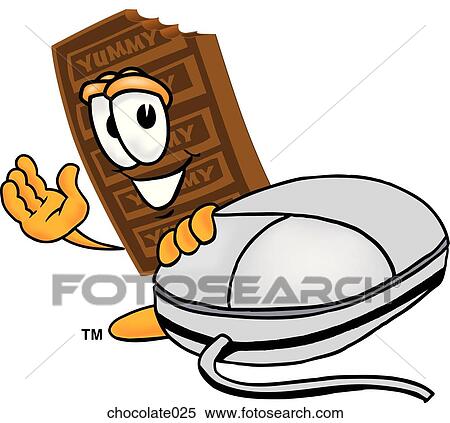 Stock Illustration - Chocolate And Mouse. Fotosearch