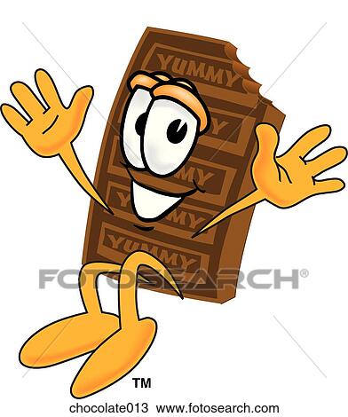Drawing - Chocolate Jumping. Fotosearch