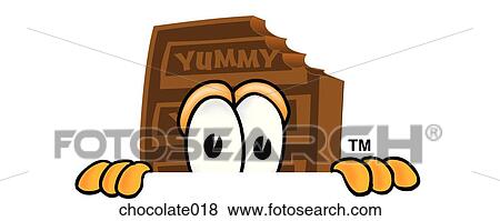 Chocolate Peeking Over View Large Illustration Stock Illustration - Chocolate Peeking Over. Fotosearch