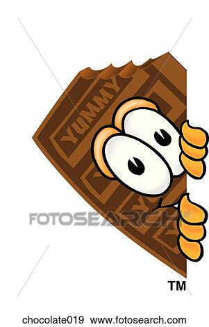 Chocolate Peeking Sideways View Large Illustration Stock Illustration - Chocolate Peeking Sideways. Fotosearch