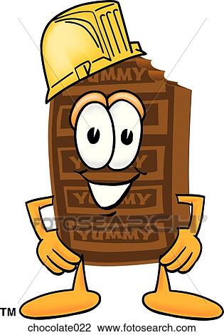 Chocolate With Hard Hat View Large Illustration Drawing - Chocolate With Hard Hat. Fotosearch