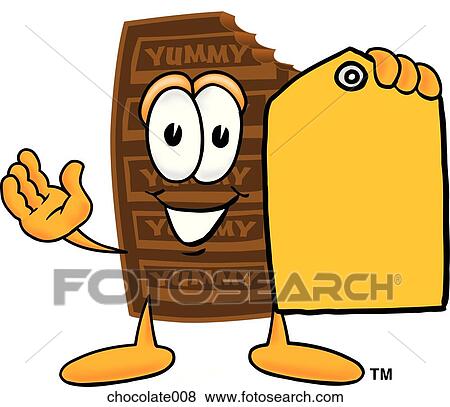 Chocolate With Price Tag View Large Illustration Stock Illustration - Chocolate With Price Tag. Fotosearch