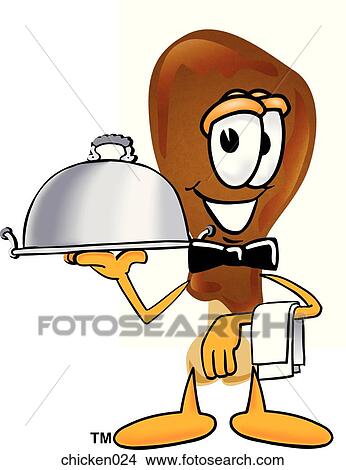 Chicken Serving Food View Large Illustration Stock Illustration - Chicken Serving Food. Fotosearch