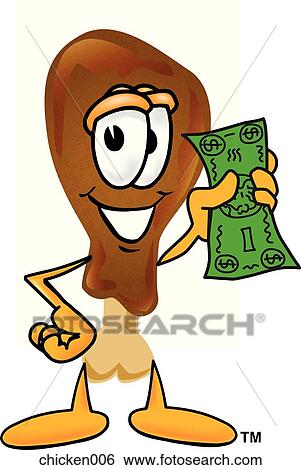Chicken With Money View Large Illustration Stock Illustration - Chicken With Money. Fotosearch