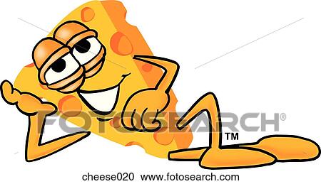 Clipart - Cheese Relaxing. Fotosearch