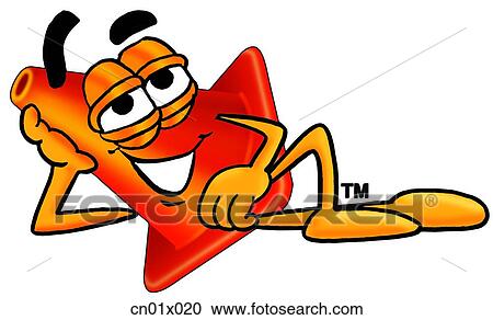Clipart - Construction Safety Cone Relaxing. Fotosearch