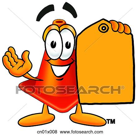 Construction Safety Cone With Price Tag View Large Illustration Stock Illustration - Construction Safety Cone With Price Tag. Fotosearch