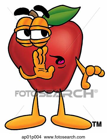 Food Group - Apple Telling Secret View Large Illustration Stock Illustration - Food Group - Apple Telling Secret. Fotosearch