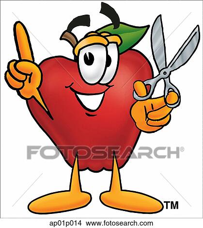 Food Group - Apple With Scissors View Large Illustration Stock Illustration - Food Group - Apple With Scissors. Fotosearch