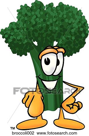 Food Group - Broccoli Pointing At You View Large Illustration Drawing - Food Group - Broccoli Pointing At You. Fotosearch