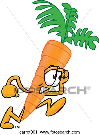 Clip Art - Food Group - Carrot Running. Fotosearch