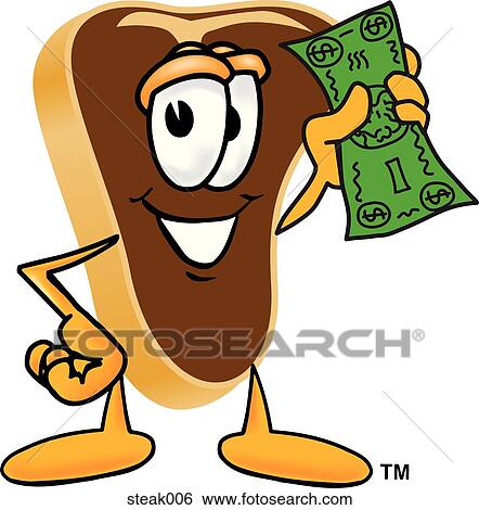 Food Group - Steak With Money View Large Illustration Stock Illustration - Food Group - Steak With Money. Fotosearch