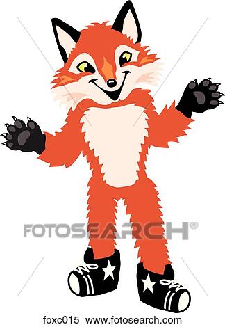 Fox With Arms Open View Large Illustration Stock Illustration - Fox With Arms Open. Fotosearch
