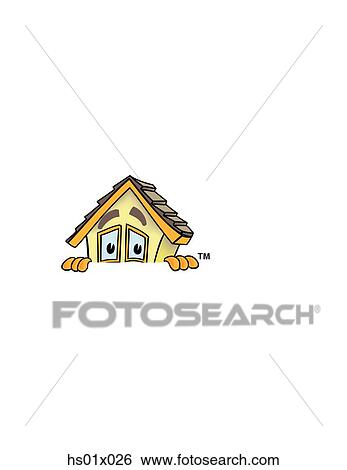 House Peeking Over Top View Large Illustration Stock Illustration - House Peeking Over Top. Fotosearch