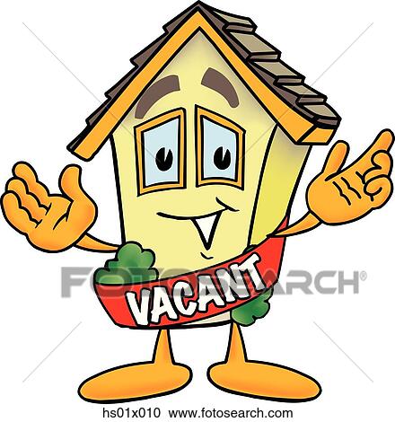 House Vacant View Large Illustration Clipart - House Vacant. Fotosearch