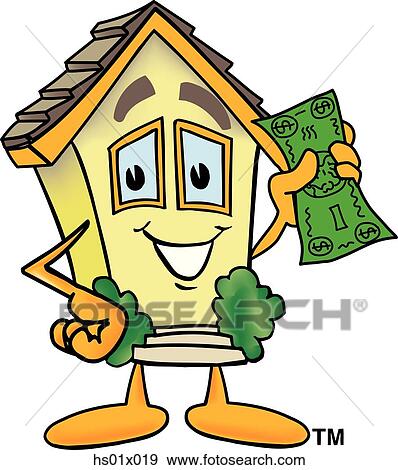Stock Illustration - House With Money. Fotosearch