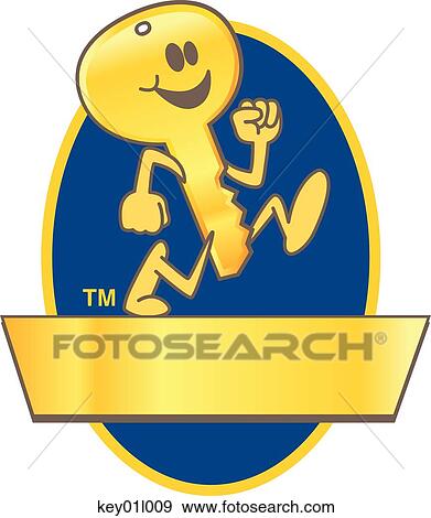 Stock Illustration - Key 09 Logo Design. Fotosearch