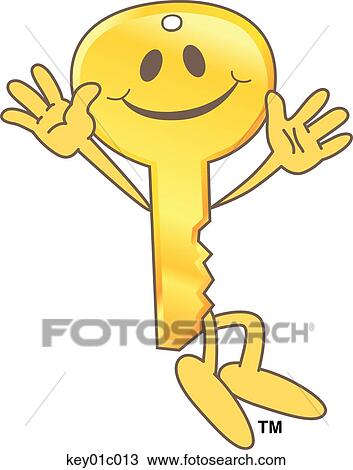 Key Jumping View Large Illustration Drawing - Key Jumping. Fotosearch