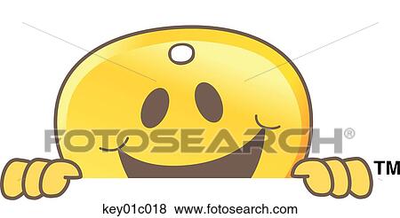 Key Peeking Over View Large Illustration Stock Illustration - Key Peeking Over. Fotosearch