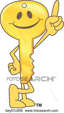 Key Pointing Up View Large Illustration Stock Illustration - Key Pointing Up. Fotosearch