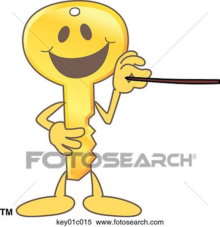 Key With Pointer View Large Illustration Stock Illustration - Key With Pointer. Fotosearch