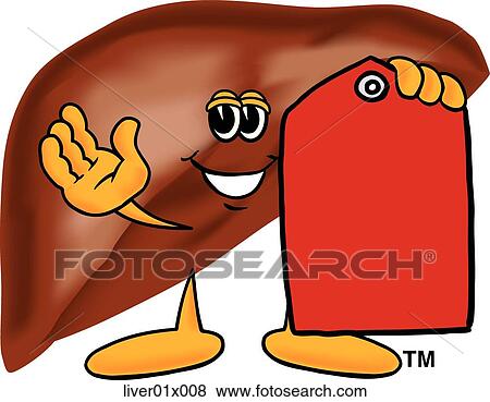 Stock Illustration - Liver With Price Tag. Fotosearch