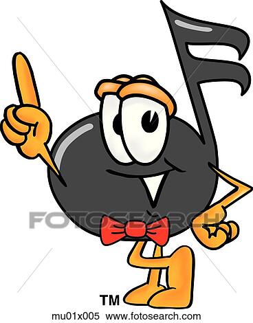Stock Illustration - Music Note Pointing Up. Fotosearch