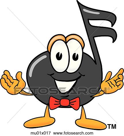 Stock Illustration - Music Note With Hands Out. Fotosearch