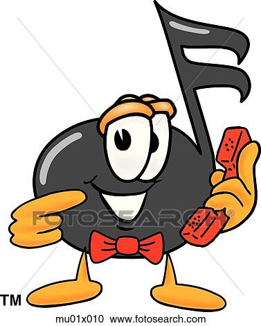 Music Note With Phone View Large Illustration Clipart - Music Note With Phone. Fotosearch