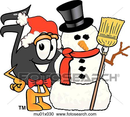 Clipart - Music Note With Snowman. Fotosearch