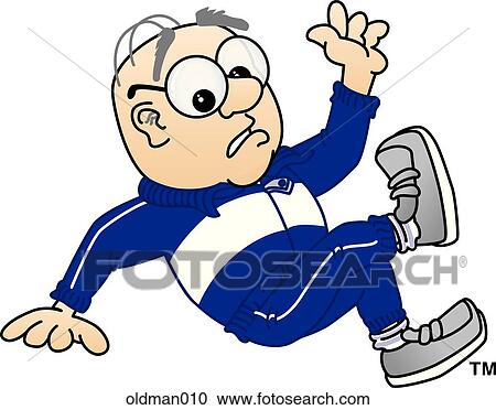 Old Man Falling Down View Large Illustration Clipart - Old Man Falling Down. Fotosearch