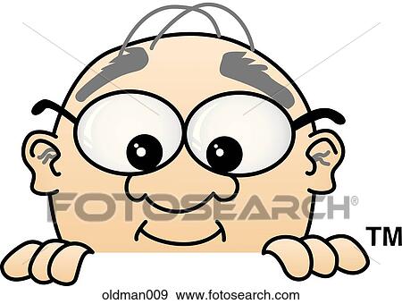 Old Man Peeking Over View Large Illustration Stock Illustration - Old Man Peeking Over. Fotosearch