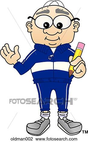 Old Man With Pencil View Large Illustration Drawing - Old Man With Pencil. Fotosearch
