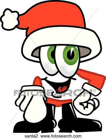 Santa Pointing At You View Large Illustration Drawing - Santa Pointing At You. Fotosearch