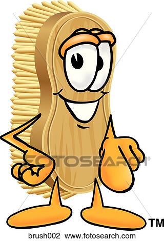 Drawing - Scrub Brush Pointing At You. Fotosearch