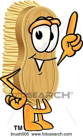 Stock Illustration - Scrub Brush Pointing Up. Fotosearch