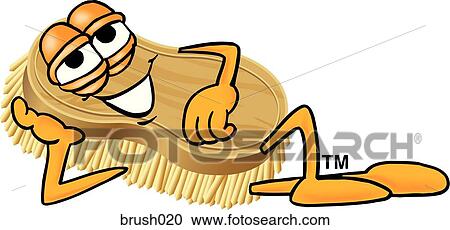 Clipart - Scrub Brush Relaxing. Fotosearch